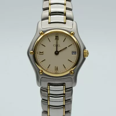 Ebel 1911 Women's Watch 27MM Steel /750 Gold Pearl Diamonds Rarity 188901 E036 • £649.09