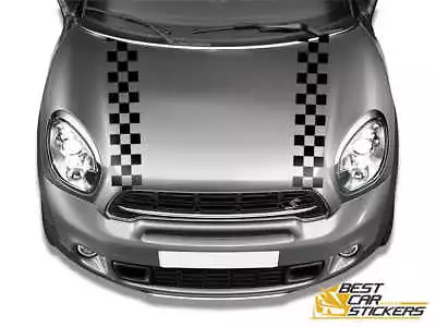 Bonnet Stripes Car Stickers Graphics Checkers Vinyl Made In Uk • £14.99