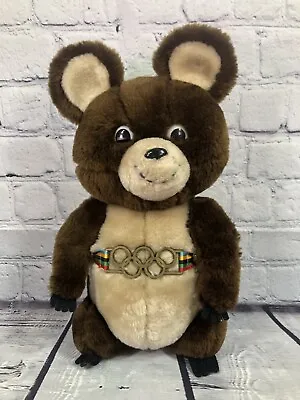 Vintage 1980 Olympics Moscow Russia Misha Dakin Teddy Bear • $44.95