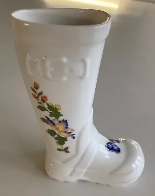 £7 • Buy Aynsley Cottage Garden Right Wellington Boot Vase