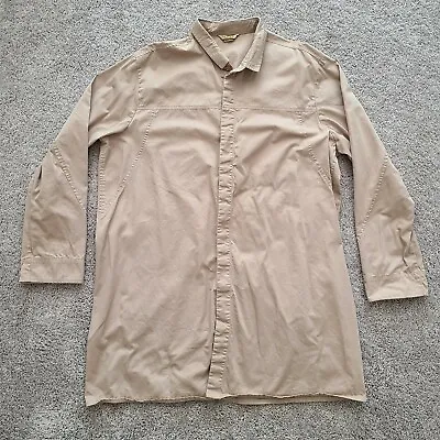 Shukr Tan Brown Button Down Long Sleeve Islamic Shirt Size XL EUC • $29.99