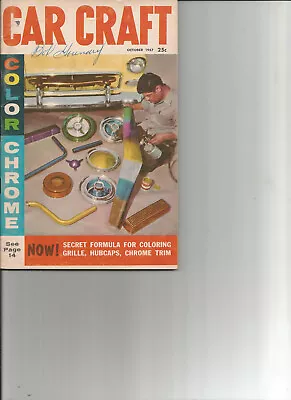CAR CRAFT October 1957-Restyling '42 To '48 Ford/Mercury Coupe-Color Chrome • $8.68