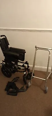 Collapsible Invacare Action 2 NG Wheelchair Folds For Transit + Walking Frame • £50