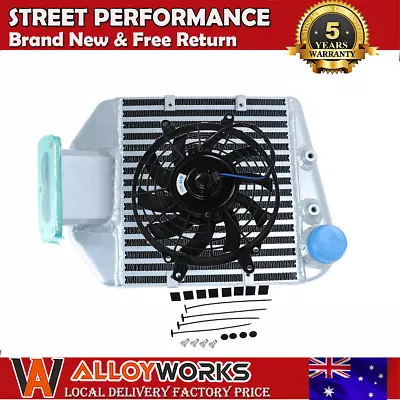 Intercooler + 9  FAN Fits Toyota Landcruiser 80 100 105Series 1HZ 1HDT TD 4.2L • $248.95