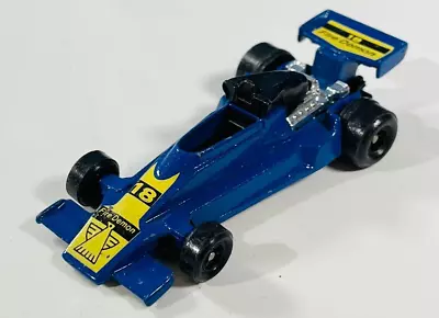 Vintage Diecast Race Car #18 FIRE DEMON JRI Formula 1 Grand Prix Blue 1/64 • $3.99