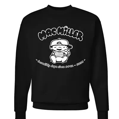 Mac Miller Inspired Incredibly Dope Since 92 - 2018 Adult Crewneck Sweatshirt • $24.95