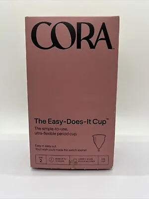 Cora The Easy-Does-It Menstrual Period Cup SIZE 1 Extra Flexible NEW • $7.99