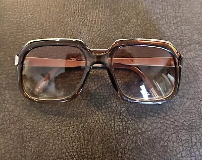 Vintage Zeiss Eyeglasses Frame West Germany Brown Frames With Metallic Gold... • $89