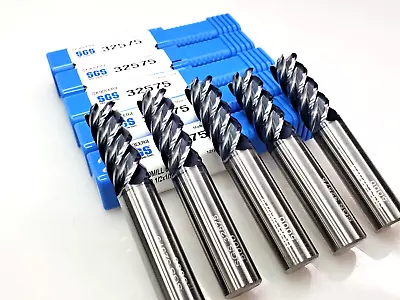 Kyocera SGS 1/2  X 1/2 X 1-1/4 X 3 .03R Solid Carbide End Mill 32575 (Lot Of 5) • $179.95