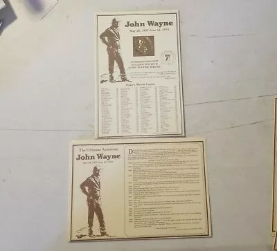 John Wayne Coin Golden Edition Commemorative Medal “Ultimate American” • $11.96