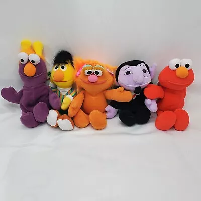 Sesame Street Beans Lot Of 5 8  Plush Jim Henson Vintage 1997 NWT Zoe Elmo Count • $48