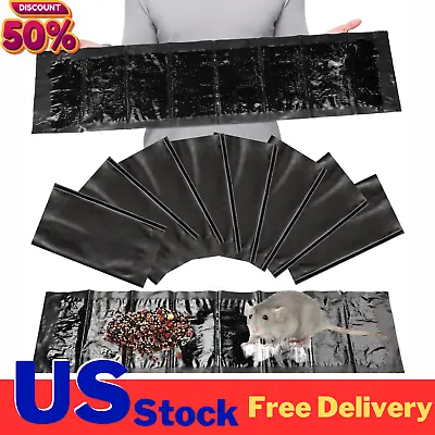 8 Pack SUPER Sticky LARGE Mouse Mice Rat Glue Pest Trap Boards Insect Catcher • $17.91