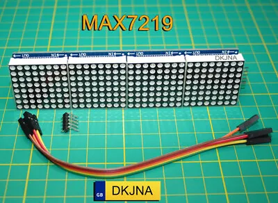 £7.70 • Buy MAX7219 Dot Matrix Module 8x32 LED Display For Raspberry Arduino ESP 8266 ESP32