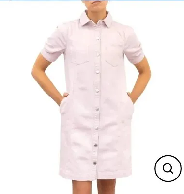 £7.99 • Buy Phase Eight New Kiah Pink Denim Shirt Dress Size 10