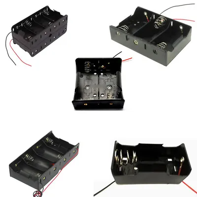 D/C/AA 18650 DIY Battery Holder Case Box Base 1.5-12V Volt With Bare Wires Shell • $70.95