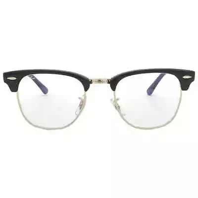 Ray Ban Clubmaster Clear With Blue-Light Filter Square Unisex Sunglasses RB3016 • $109.99
