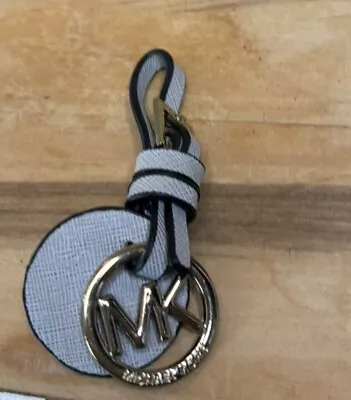 Michael Kors Purse Charm.  Gray Leather Gold Hardware. • $10