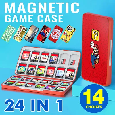 24in1 Magnetic Game Card Case Cover Storage Box Holder For Nintendo Switch /Lite • $11.98