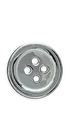 Mens Flat Button Silver Stud 10mm • $5.03