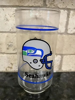 $9.99 • Buy Vintage NFL Mobil 16 Oz Drinking Glass Football Tumbler Seattle Seahawks
