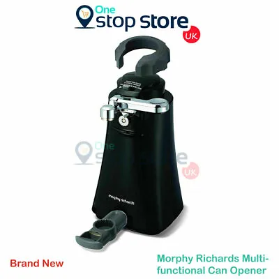 Morphy Richards Electric Can Opener 6 In 1 Multifunctional Tin Jar Opener 46718 • £37.99