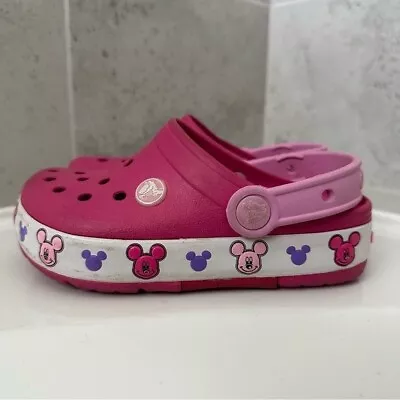 Crocs CrocsLights Mickey Clog Size 12 Toddler Girl • $18