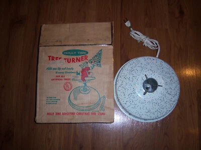 $54.99 • Buy Vtg Holly Time B20 Revolving Metal Tree Stand For Vtg Aluminum Xmas Trees  #16