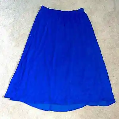NWT Fully Lined With Sheer Overlay Maxi Skirt - Elastic Waist For Comfy! • $18