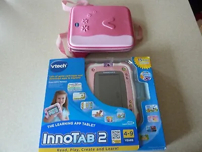 Vtech Innotab 2 Pink Boxed With Case And 6 Games • £28