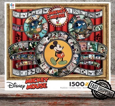 Ceaco Disney Mickey Mouse Movie Reel Jigsaw Puzzle 1500 Pcs NEW! FAST SHIPPING! • $19.99