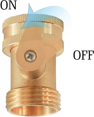 3/4'' Inch Garden Hose Shut Off Valve Water Pipe Faucet Connector Handy • $7.95