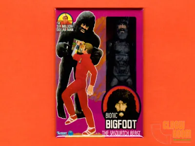 Kenner Six Million Dollar Man Bionic Bigfoot 2x3  Fridge/locker Magnet Box Art • $3.75