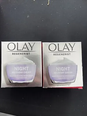 $49.18 • Buy Lot Of 2 Olay Regenerist Night Recovery Cream 1.7oz  Each (Fragrance-Free)
