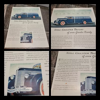 Vintage 1938 Diamond T Trucks Still Greater Trucks Of Even Greater Beauty Ad 48 • $7.99