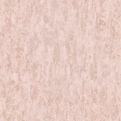 Holden Industrial Texture Metallic Rose Gold Blush Pink Wallpaper 12841 • £8.99