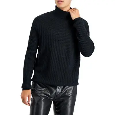 INC Mens Cable Knit Wool Cashmere Turtleneck Sweater BHFO 6836 • $37.80