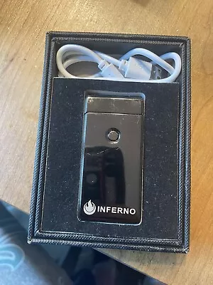 Inferno USB Rechargeable Lighter - Electric Lighter/Windproof/Flameless (Metal)= • $8.99