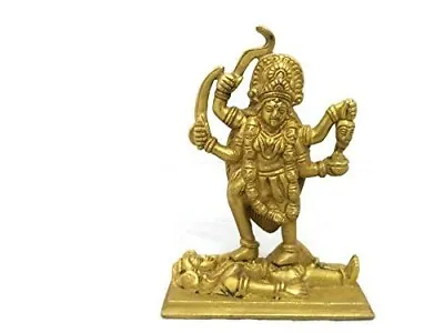 Kali Maa Murti Golden Brass Finish Statue For Temple Puja And Home Decor 500 GM • $62.10