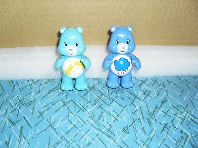 £8 • Buy 2 X Care Bears - 3'' X Inches Tall - Rigid Hard Plastic - Moving Arms 