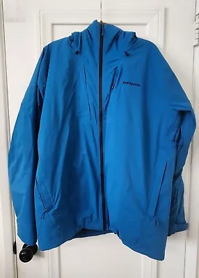 Patagonia Men's Stretch Nano Storm Jacket Blue Large H2No Insulated Rocco Used • $200