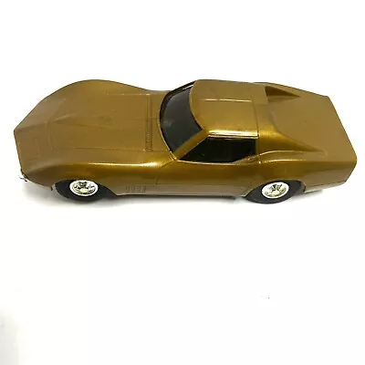 Vintage Eldon 1968 Gold Corvette 1/32 Scale Slot Car Racing • $59.99