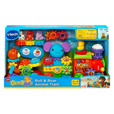 VTech Baby Toddler Toy GearZooz Roll & Roar Animal Train Musical Smart Play • $25