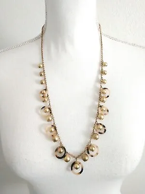 J Crew Necklace Brass Orb Tortoiseshell 12  Length • $14.95