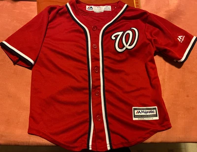 $19.99 • Buy Majestic Cool Base Washington Nationals Bryce Harper Jersey Sz L