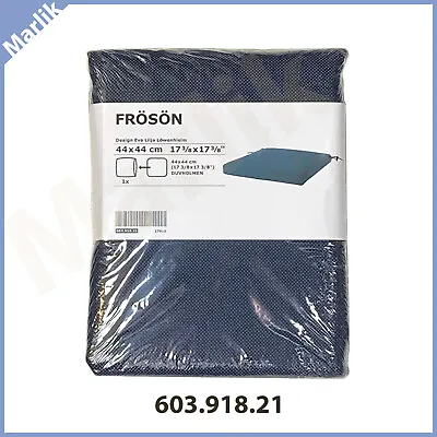 IKEA FROSON Cover For Chair Pad 17 3/8  X17 3/8  ( 44X44 Cm ) Blue Navy NEW • £17.47