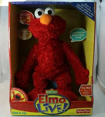 AU Fisher Price ELMO Live Sesame Street Plush Electronic Toy W Box 2008 • $89.95