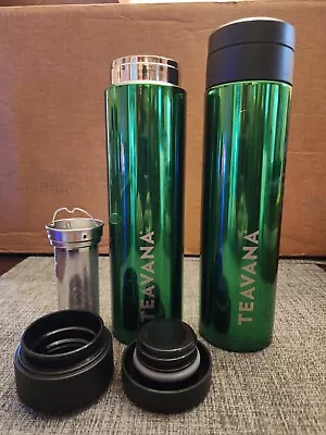 NEW RARE Teavana Ramsey 16oz Stainless Steel Loose-leaf Tea Infuser Tumbler • $50