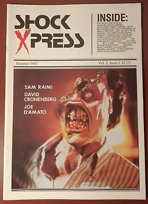 Shock Xpress: Vol. 2 1 Summer 1987 - UK Magazine / Raimi Cronenberg D'Amato • $14.16