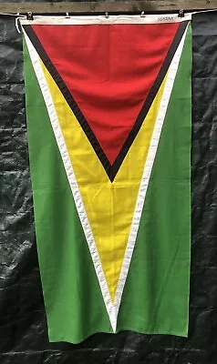 Guyana National Flag 6'x3’ Panel Sewn Heavy Flag Cotton  London 2012 Olympics • £65