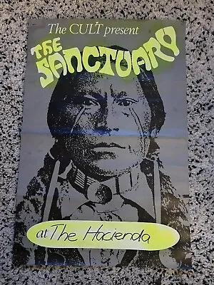 The Cult Present The Sanctuary Poster From The Hacienda 1984 75cm X 50cm • £110